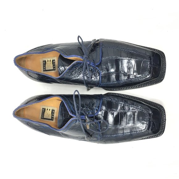 David Eden Oxfords Shoes Size 10.5 Blue Crocodile main image 7
